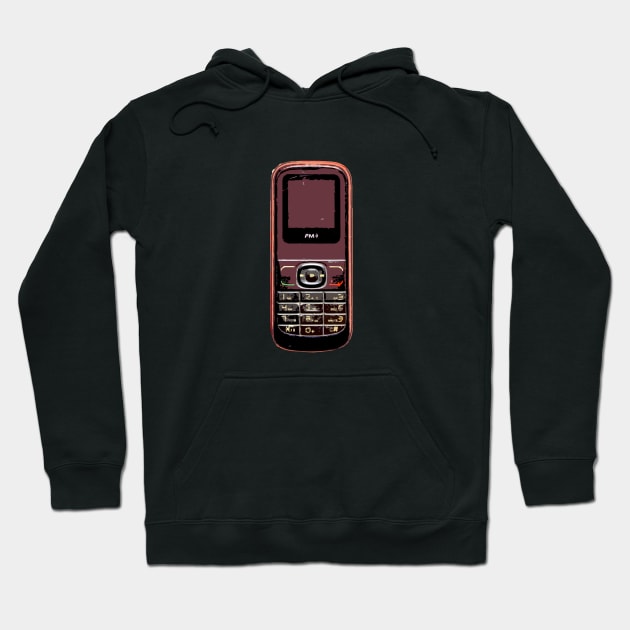 old mobile phone Hoodie by rickylabellevie